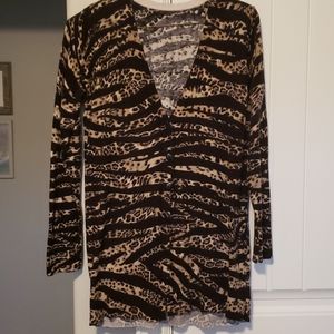 Leopard Knit Cardigan